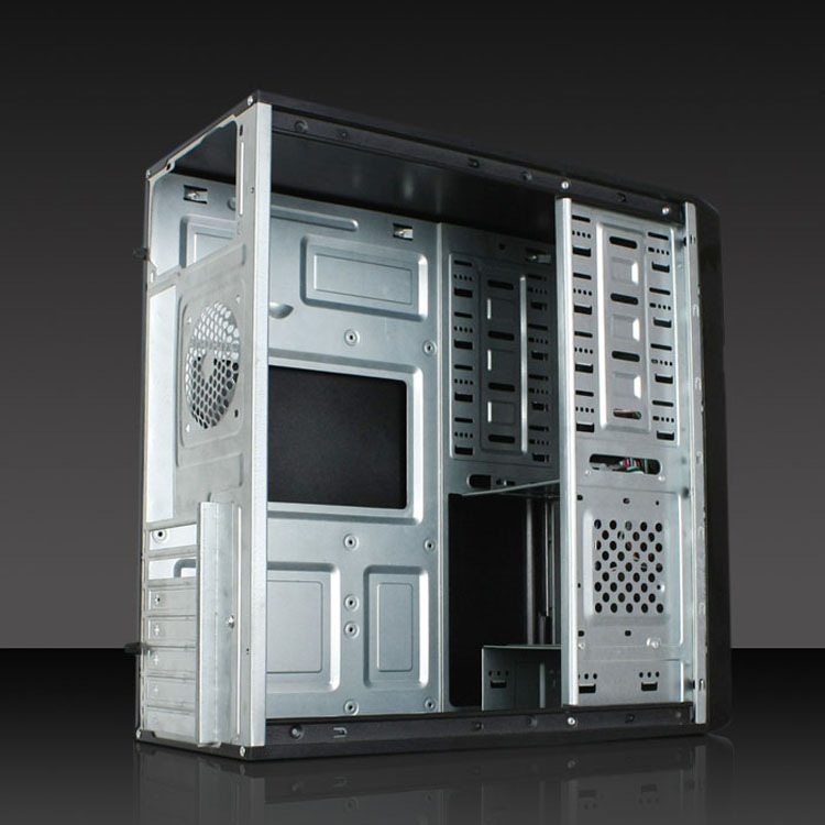 御轩929 台式电脑机箱办公 家用 首选宝石蓝 机箱空箱 拉丝面板