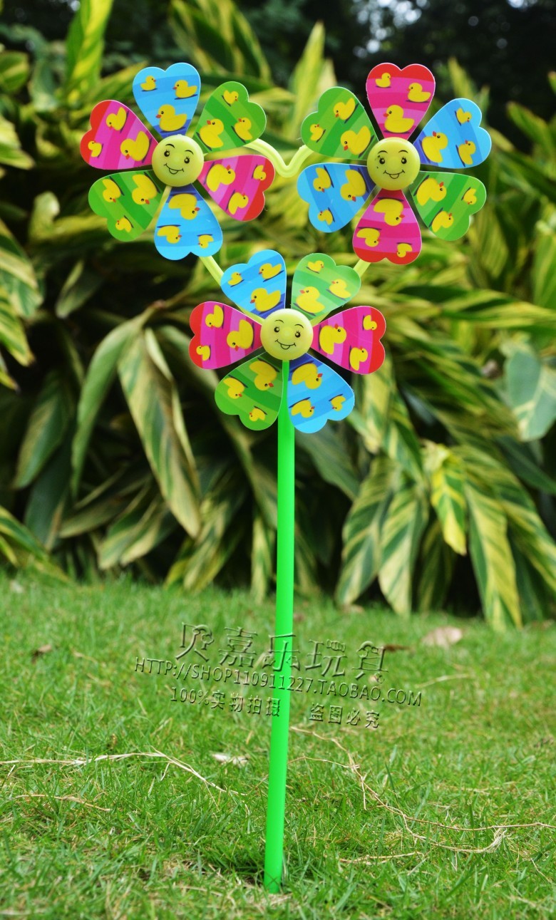 三叶风车 卡通风车 玩具风车 喜洋洋 喜羊羊 风车 儿童玩.