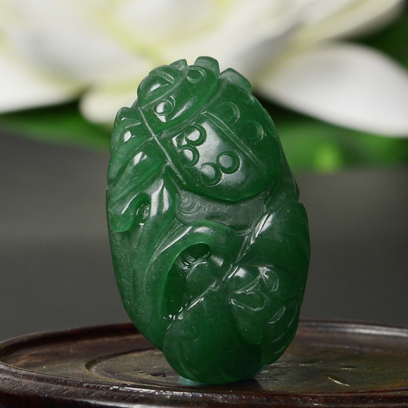 媲美和田玉碧玉天然绿玉东陵玉富甲天下玉吊坠挂件玉器批发