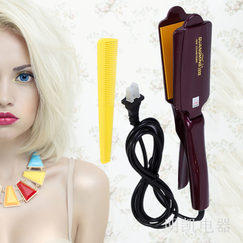 Bright 1095 Hair Care Women Straightening Hair Perm Quality Enamel Heating Craft Hair Straightener