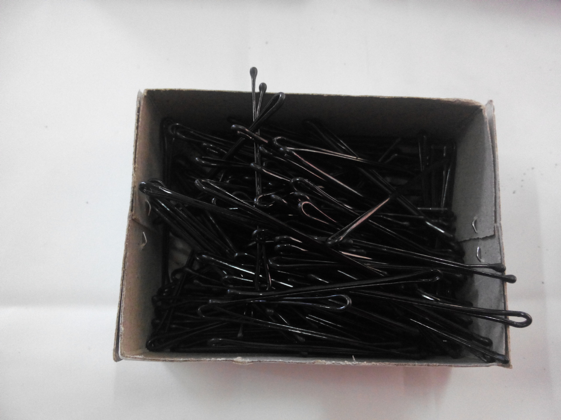 批发 盘发发夹 黑色钢夹 钢丝夹 盘发专用