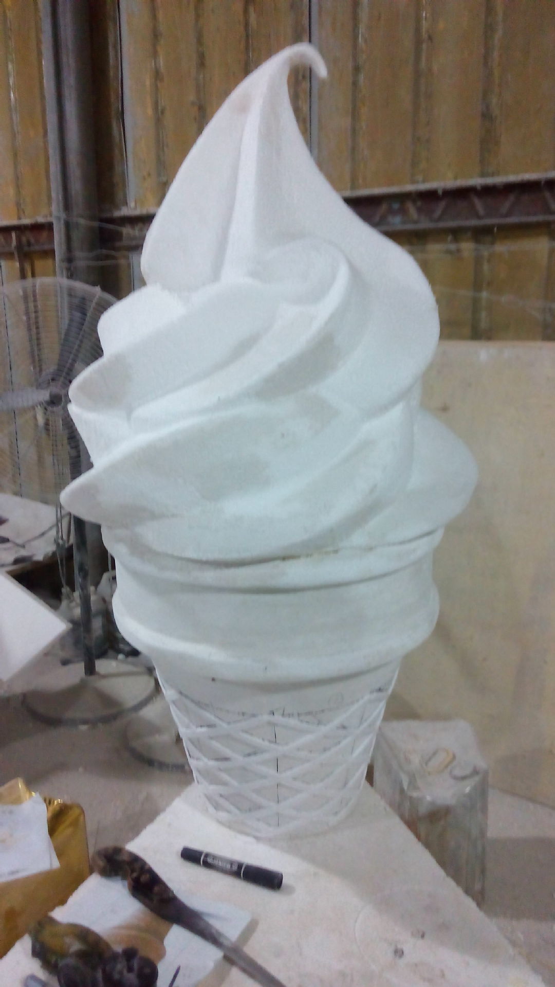 厂家现货供应泡沫雕塑园林小品冰淇淋 定制