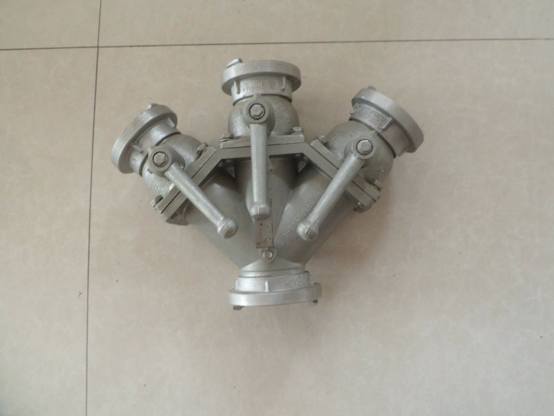 厂价直销消防设备消防分水器铝合金三分水器高邮消防器材厂家