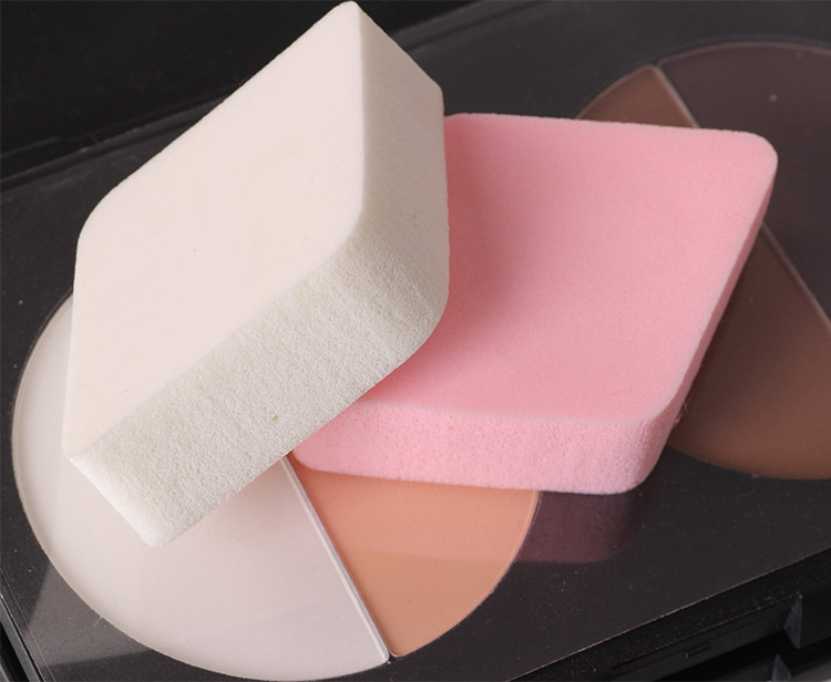 菱形乳胶粉扑 化妆棉 海绵 颜色随机发