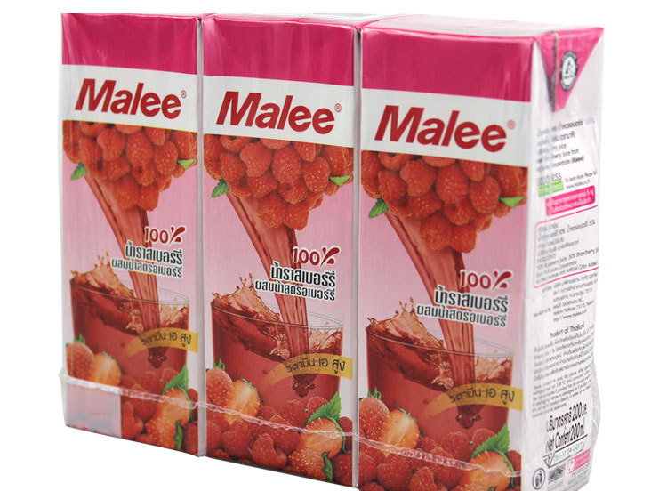 泰国进口 玛丽/malee复合覆盆子草莓