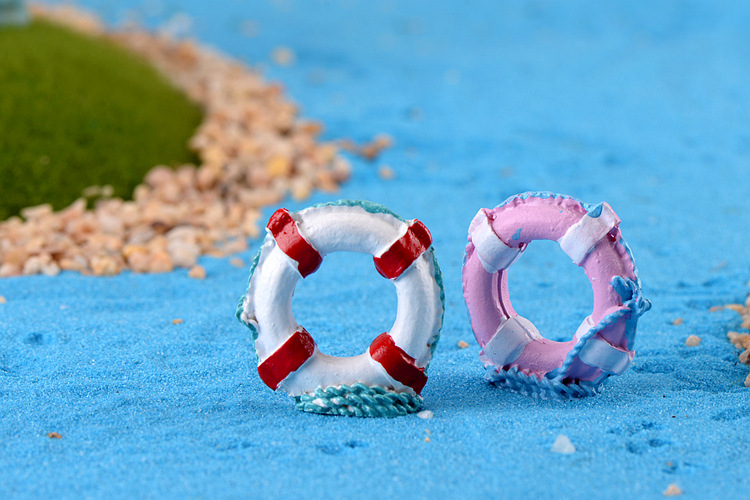 微景观创意绿植礼物 地中海风格 大号游泳圈 救生圈 装饰摆件