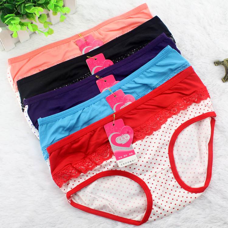 女士内裤批发 可爱女生少女内裤子 三角短