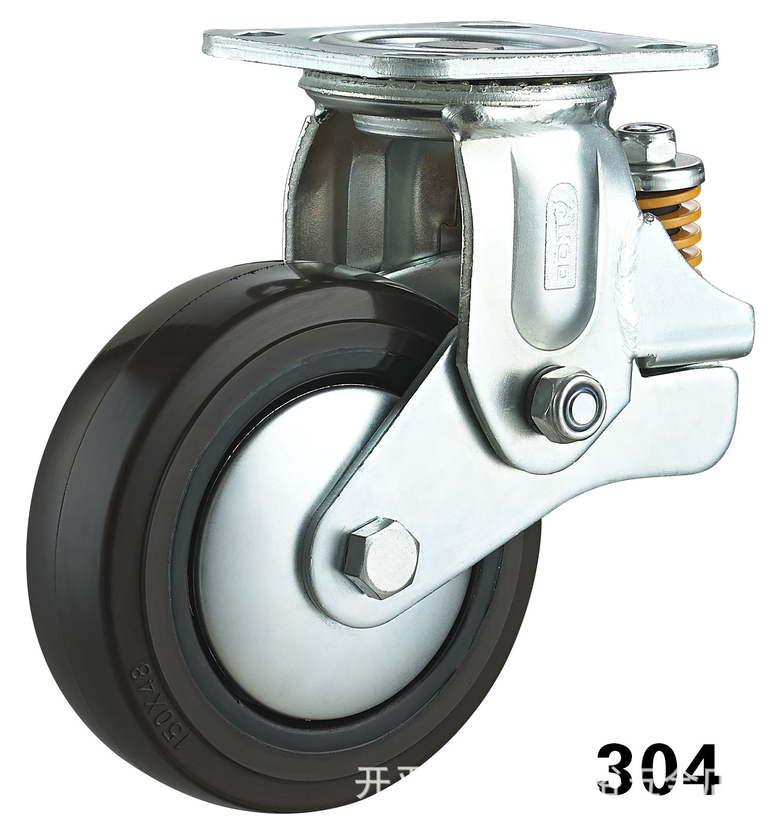 减震脚轮汽车设备脚轮玻璃运载用轮牵引车万向轮子万向轮