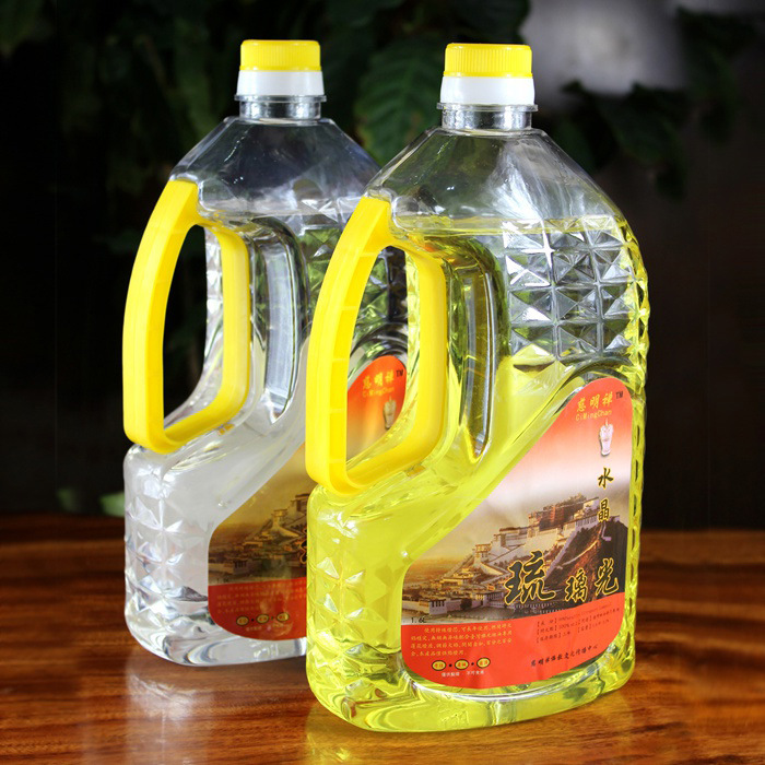1.6升水晶琉璃光 佛灯油液体酥油环保无烟供佛灯油 供液体环保油