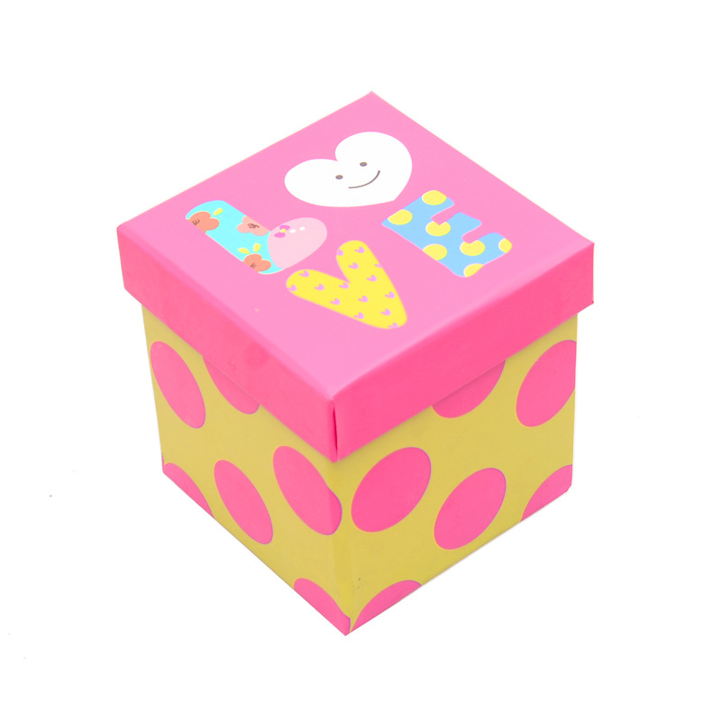 新品 卡通条纹正方形苹果盒 圣诞节日礼物