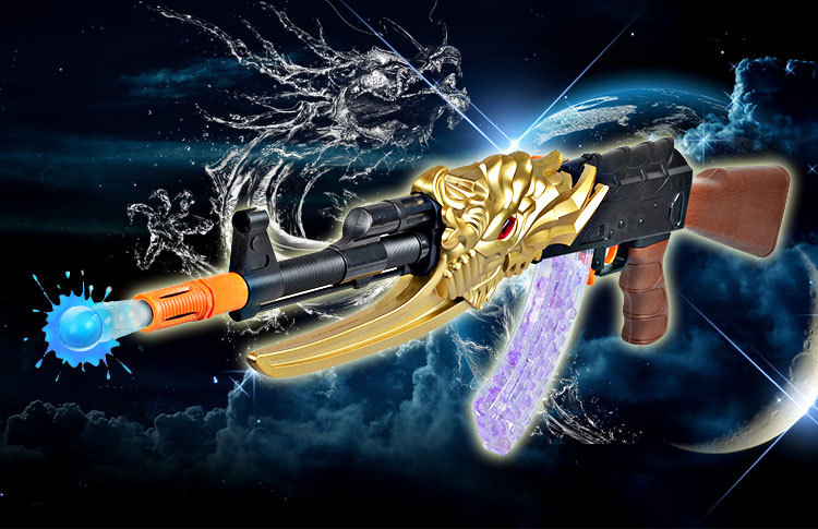 水弹枪手动连发水晶软弹枪两用eva仿真cs狙击枪 火麒麟 代发 银头