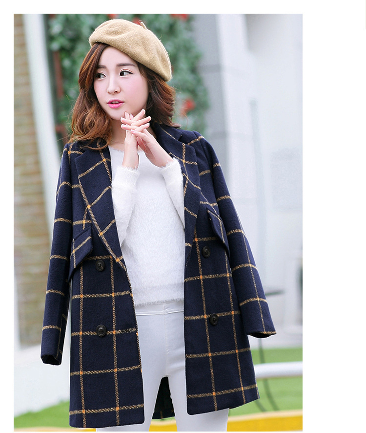 英伦格子大衣