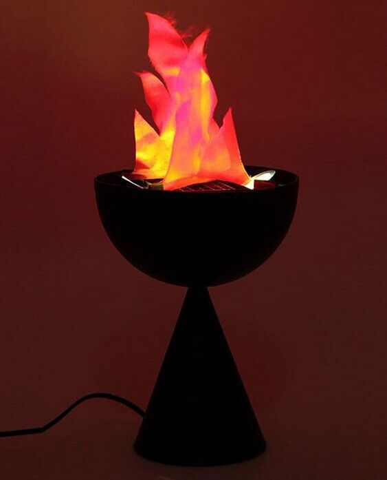 供应立式 led火焰灯直径20cm立式小火盘南瓜灯寿命长