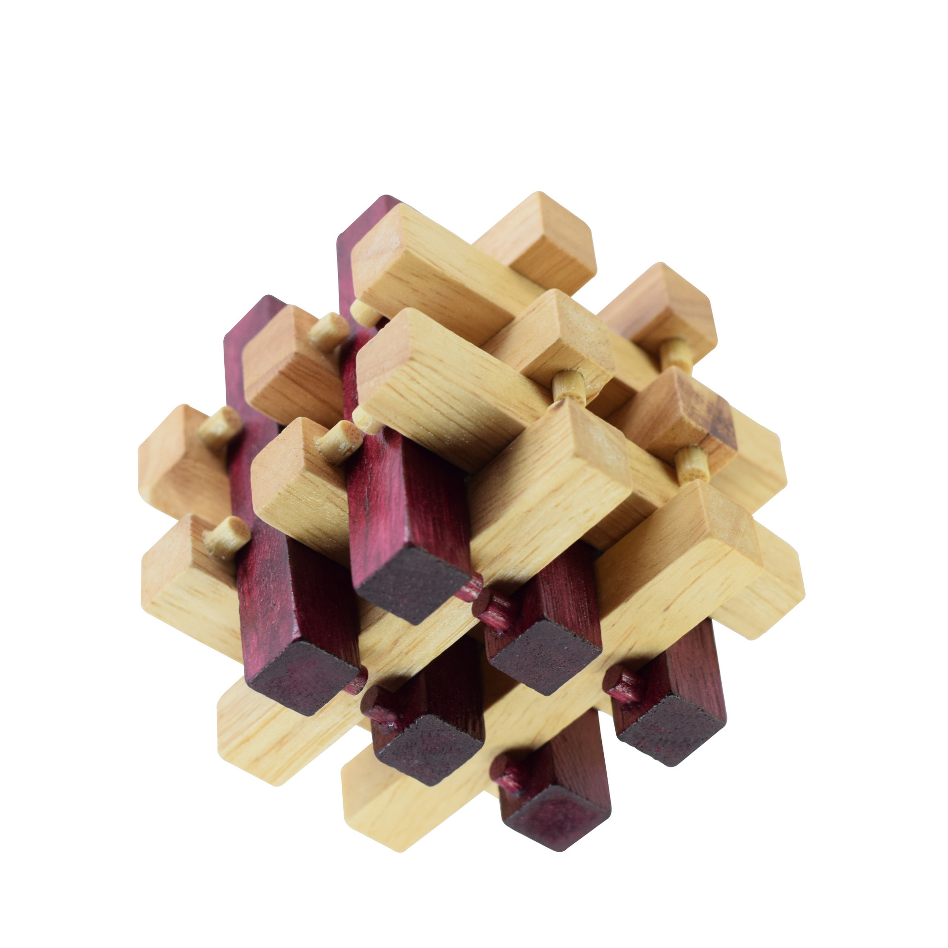 双色十八根十八柱孔明锁鲁班锁解锁玩具地摊热卖品节日礼物新奇特