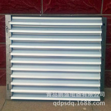 供应青岛铝合金养殖暖风机百叶窗 可调风向 散热风扇导流板