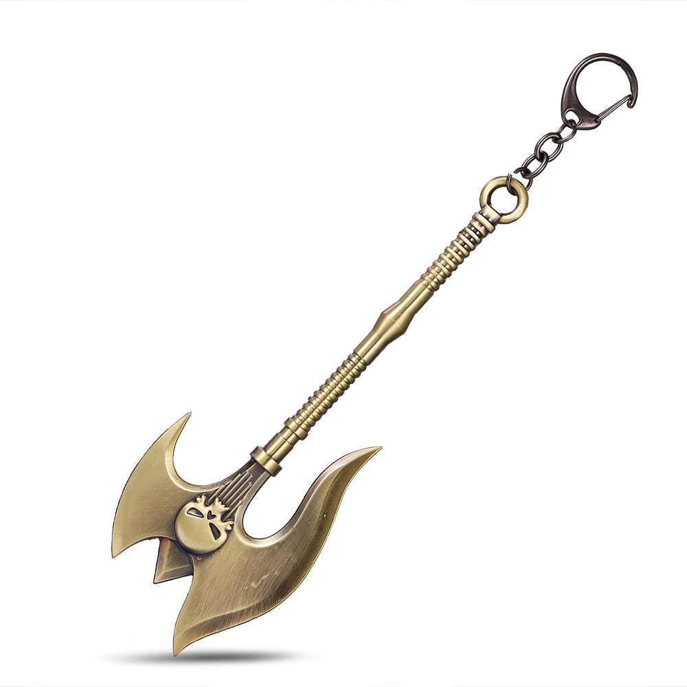 lol 英雄联盟 诺克萨斯之手 德莱厄斯 战斧兵器钥匙扣挂件 15cm