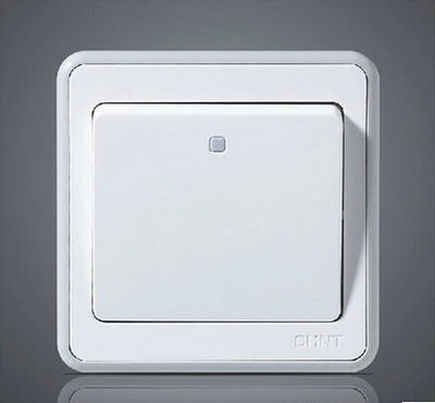 正泰开关插座正品86型new6e一开单控开关面板墙壁电源开关