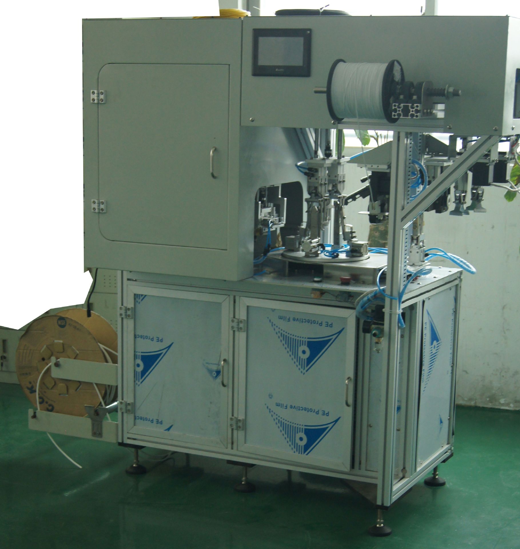 全自动绕线扎线机 绕线双扎一次完成 内带视频