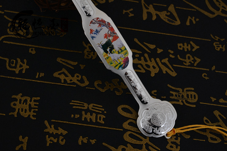 银如意 纯银摆件 千足银如意 收藏送礼 银礼品