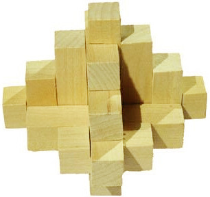 小菠萝木制儿童成人益智孔明锁玩具/13根 鲁班锁 创意趣味解锁礼