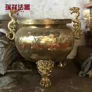 铸铁圆形平口香炉 寺庙铜香炉 宗教法器、法物  厂家大批量供应