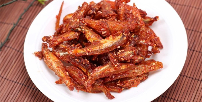 香辣银鱼仔 蜜汁芝麻香辣小银鱼 北海 丁香鱼海燕鱼500g包邮