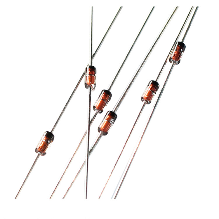 先科直插稳压二极管bzx55c4v7 规格1/2w 0.5w/4.7v do-35环保