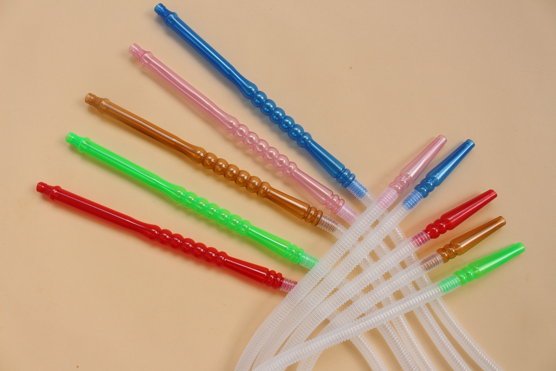 厂家供应优质彩色水烟管 一次性水烟管 塑料水烟吸管 透明水烟管