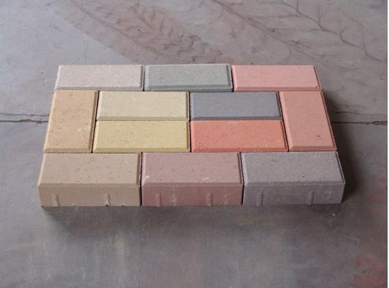 环保人行路面砖 彩砖面包砖 多色可选盲道砖 混凝土面包砖批发