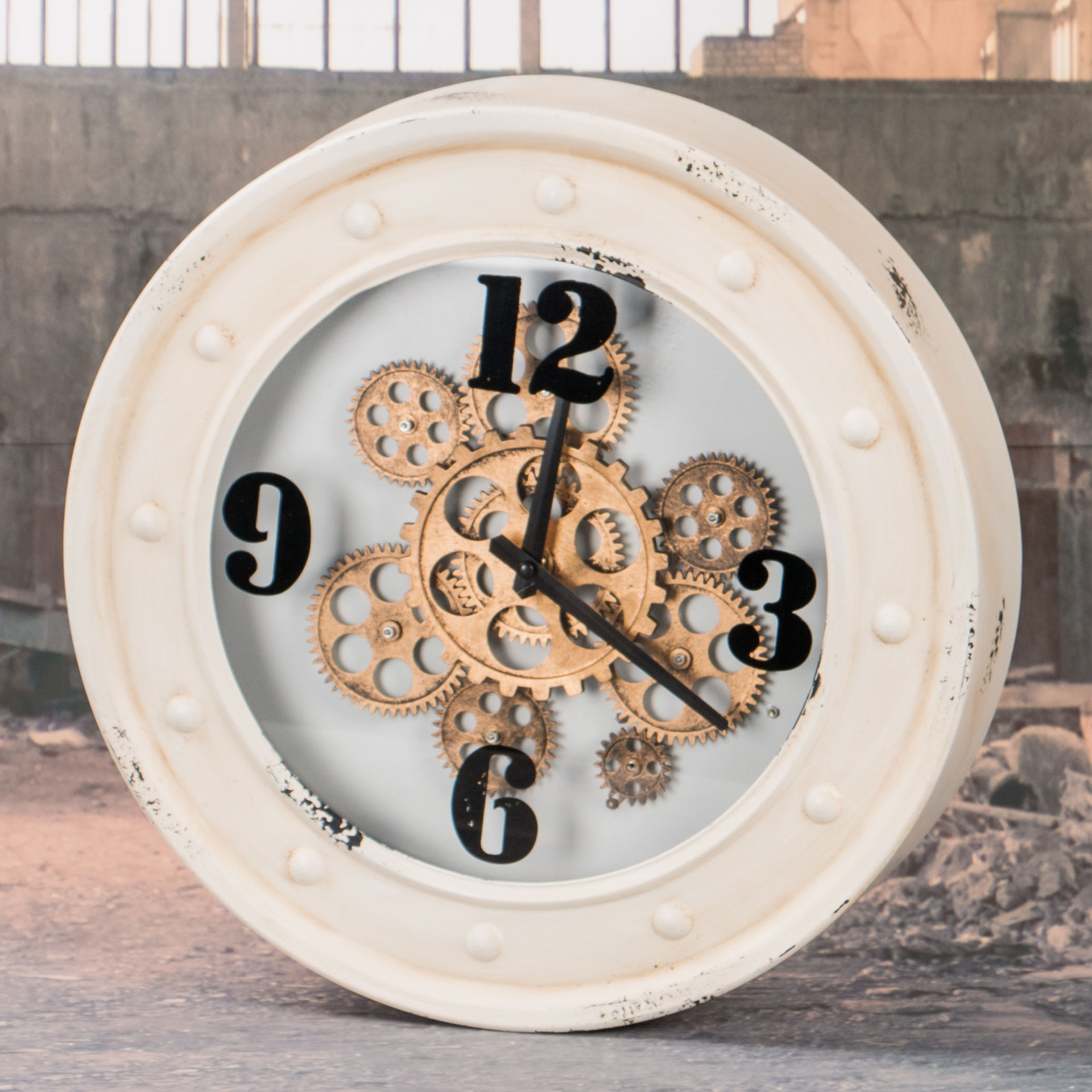 金属工艺品 创意家居 摆件 zakka 杂货 礼品 复古做旧 齿轮座钟