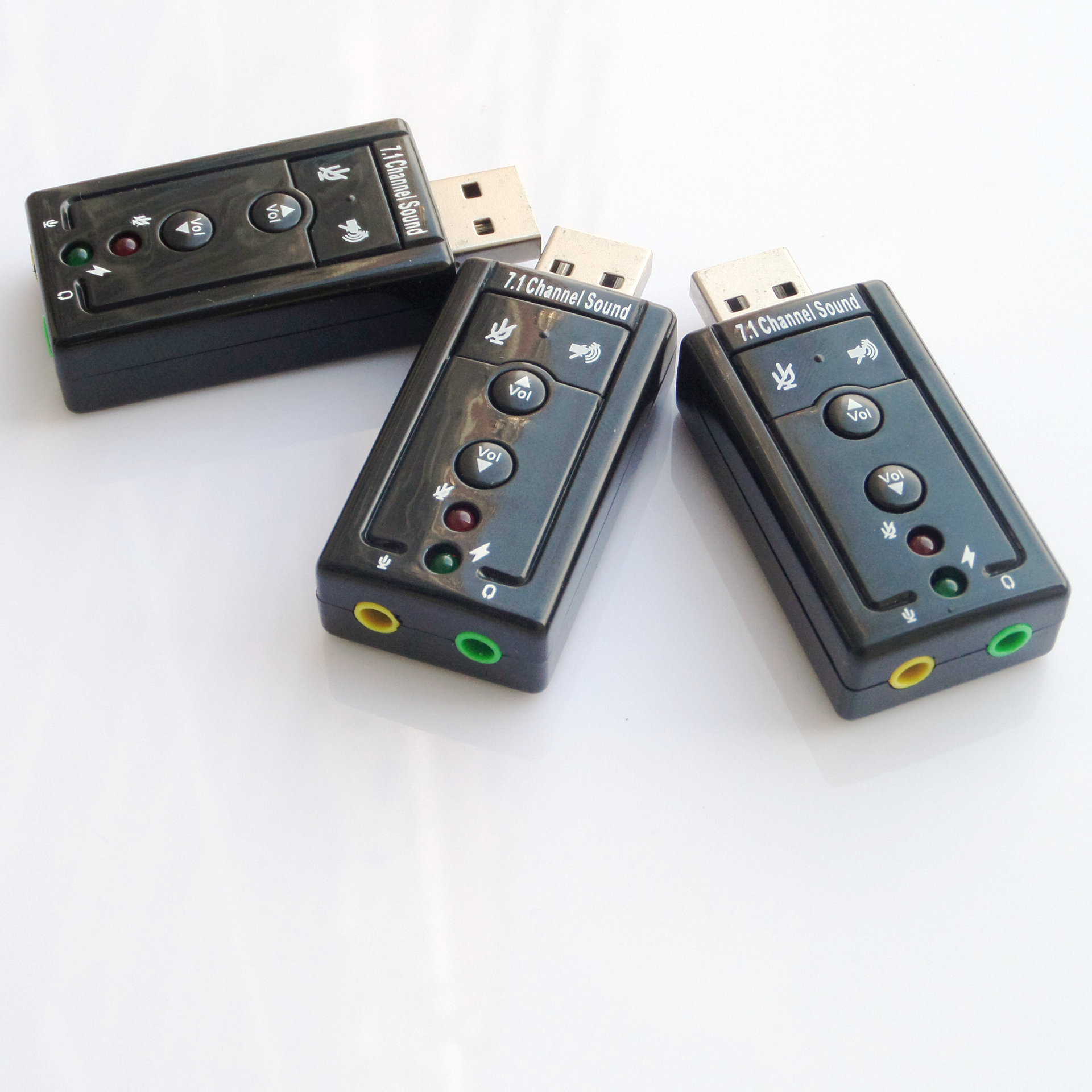 厂销usb声卡 独立外置 电脑声卡 免驱 7.1声卡 微控式声卡