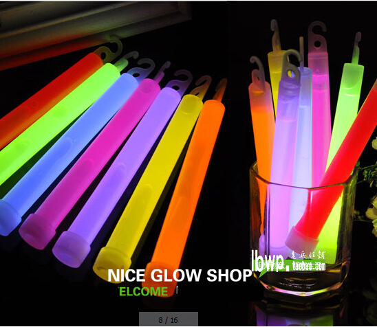 军用标准6英寸救灾荧光棒户外探险安全救生棒 演唱会露营15*150