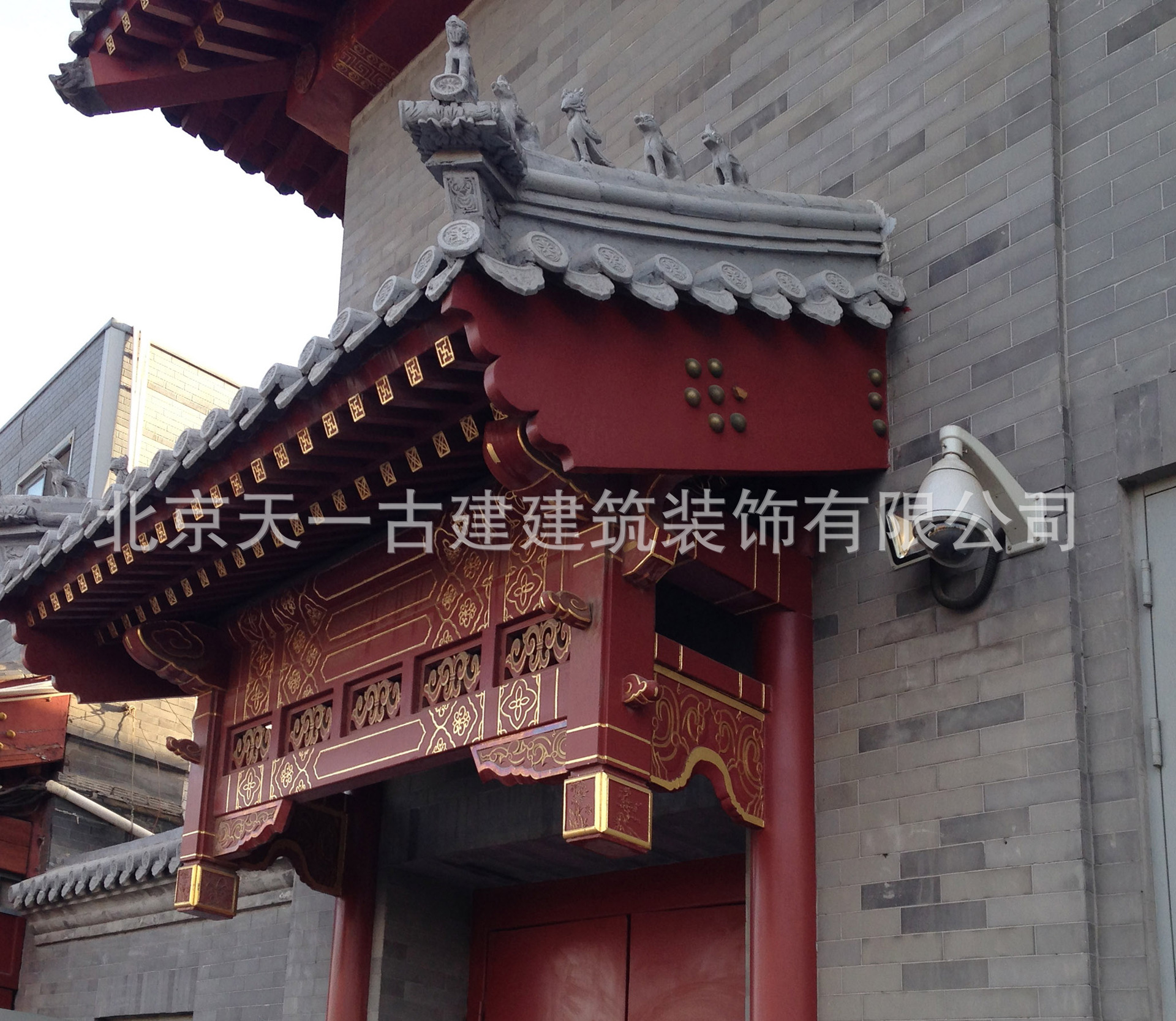 北京厂家订做北方风格垂花门楼加工