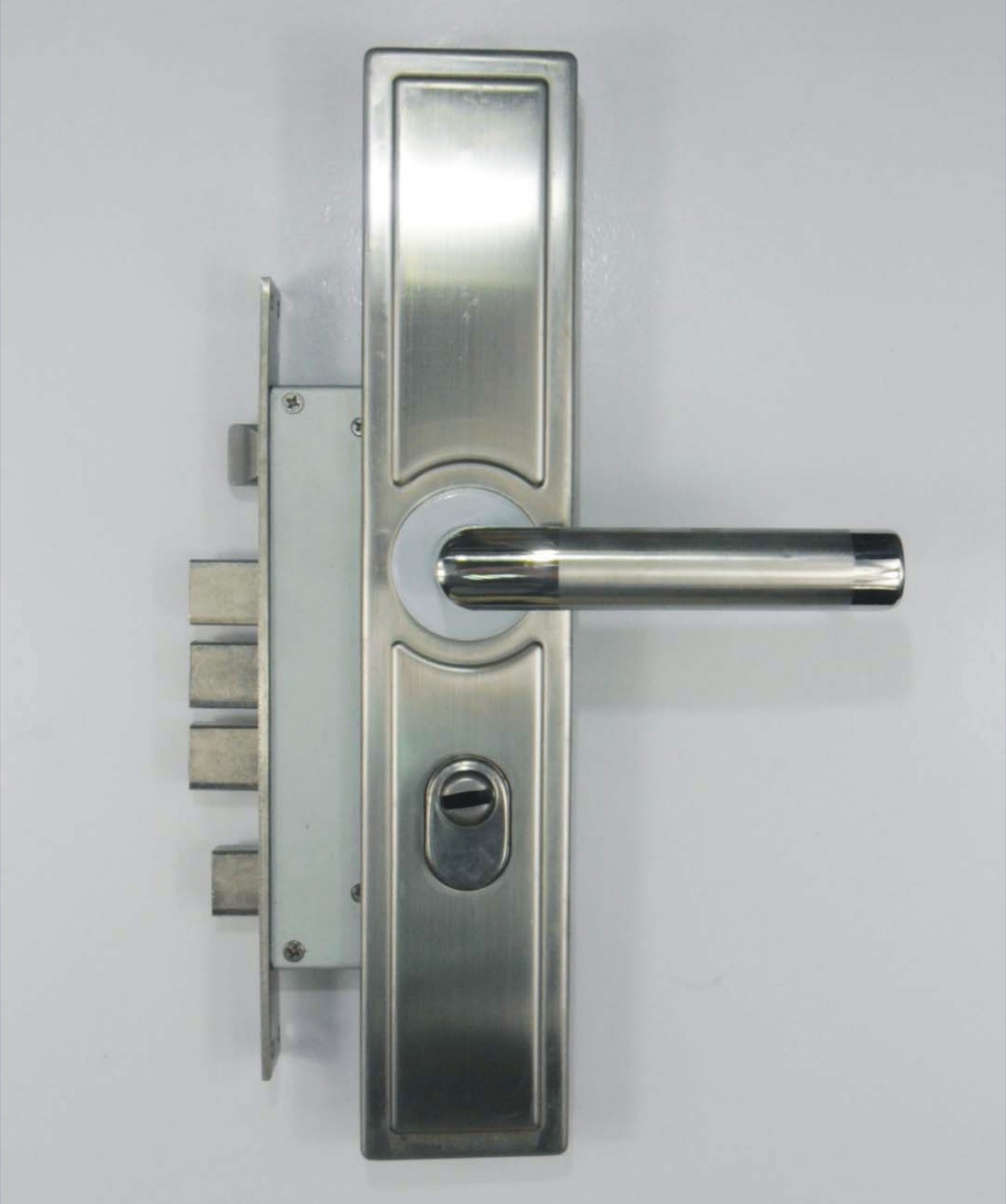 304不锈钢大门锁--防盗门锁 -机械锁-不锈钢执手锁 永康锁厂