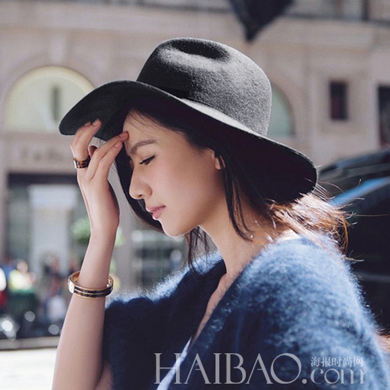 爵士帽女英伦小礼帽秋冬欧美风复古波浪边出游圆顶韩版毛呢帽子潮