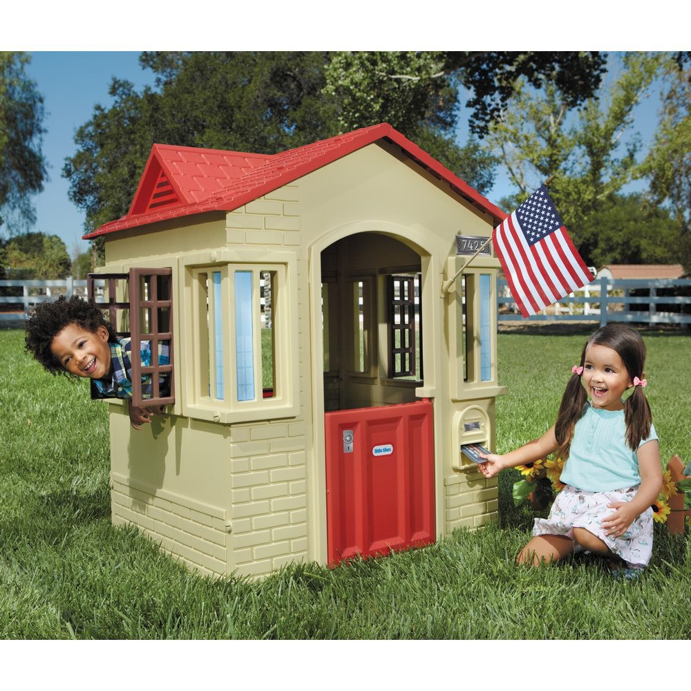 little tikes美国小泰克简约乡村小屋幼儿园儿童户外过家家游戏屋
