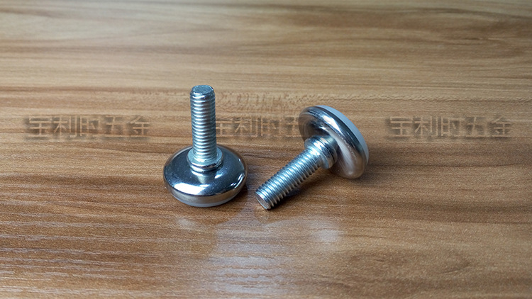 不锈钢白底调节脚家具防滑可调脚桌脚增高垫货架底脚调节配件批发