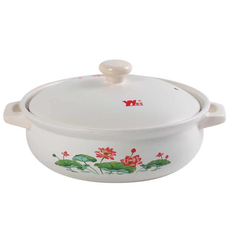 莹玉大号陶瓷火锅煲炖锅汤养生砂煲明火酒店专用陶瓷火锅厂家直销