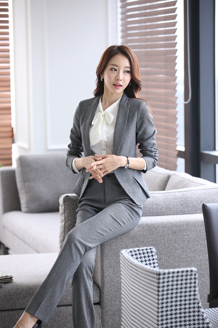 秋冬新款职业装女裤套装时尚ol白领正装职_职业女装_列表网