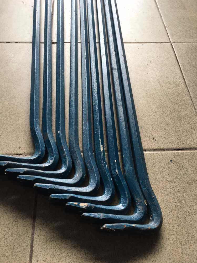 2米撬棍 撬棒 撬杠 钢钎 六角撬棍 螺纹钢撬棍起钉器