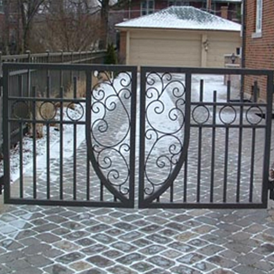 铁艺大门 农村别墅大门可加工订做 别墅铁