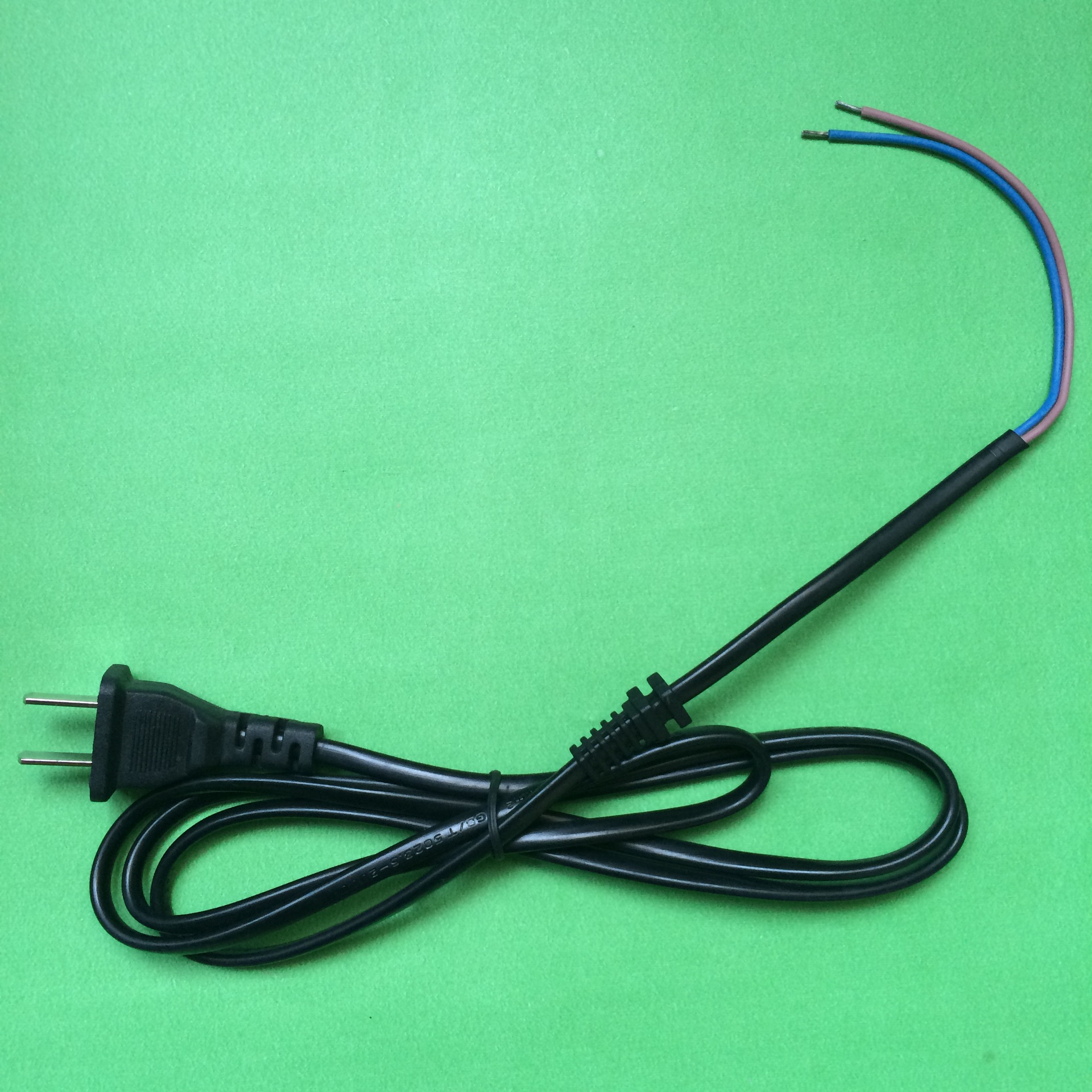 国标电源线_国标3c认证两脚带卡尾部上锡电源线插头线 - 阿里巴巴