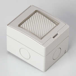 10a250v 二位单控开关 明装防水墙壁开关 酒店用防水开关