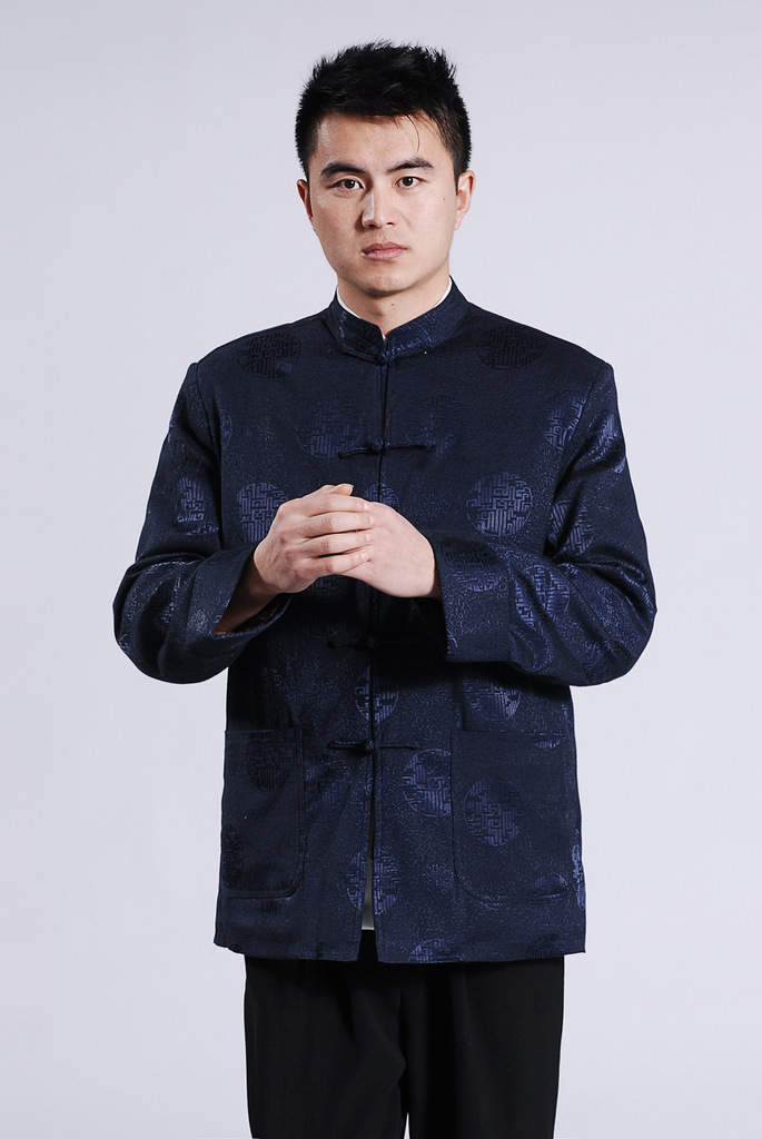 流行日常休闲新款高级男装外套批发复古中式唐装男式棉袄棉衣棉服