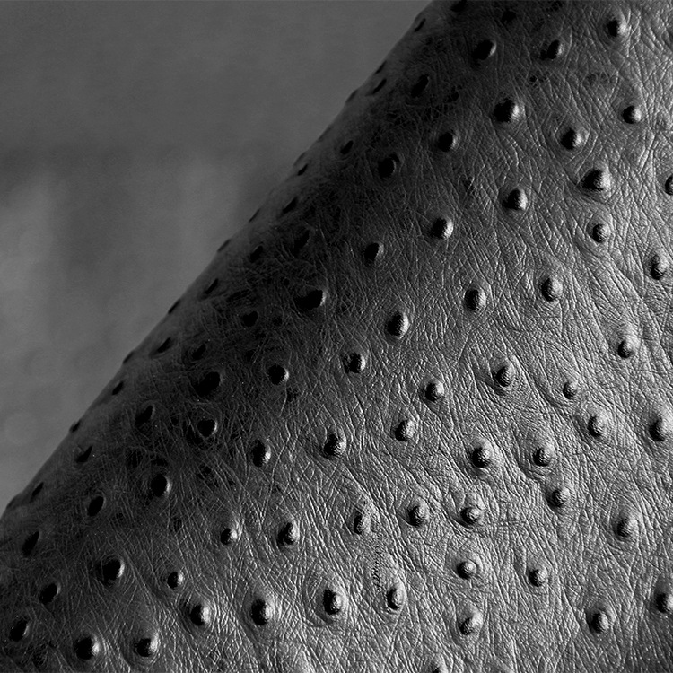 【鸵鸟纹】头层牛皮革-g品质-纹路超自然-鸵鸟皮【兴旺皮业】