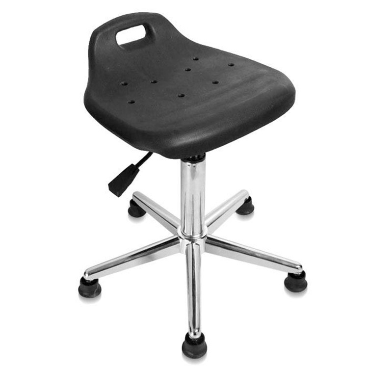 成都厂家 洁净室防静电工作椅 pu发泡 可升降圆凳 防静电椅子