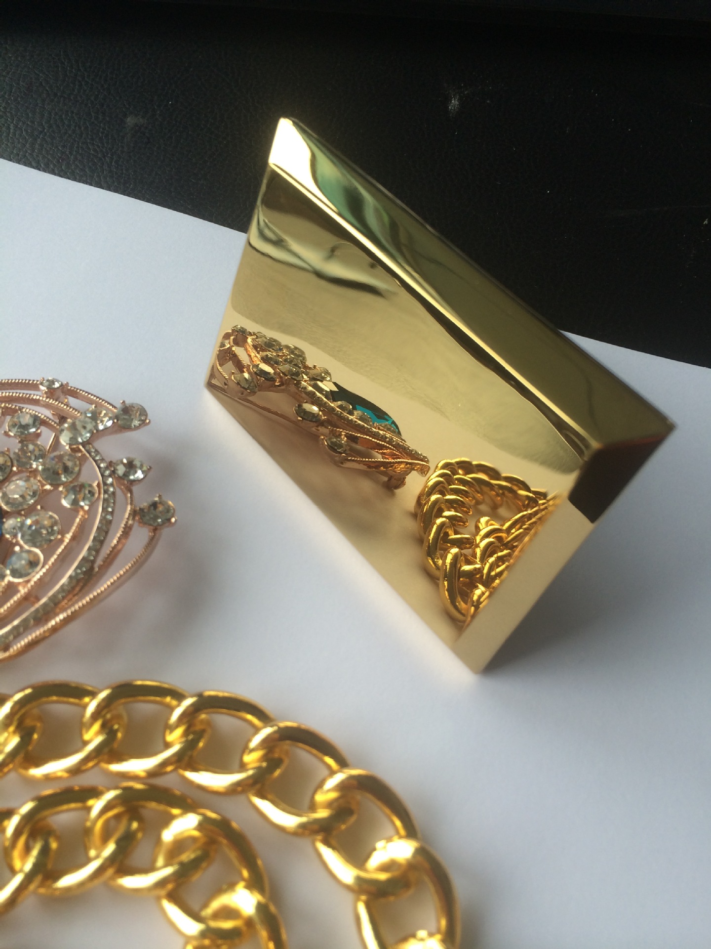 五金配件电镀黄金玫瑰金色 链条电镀黄金色 深圳黄金电镀加工厂