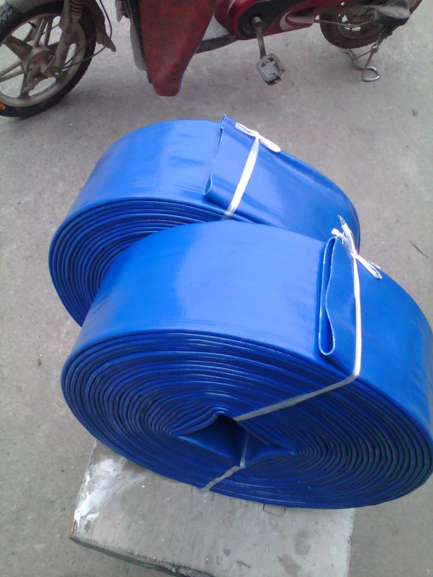 三寸蓝色输水管 涂塑水带 80pvc农用水带 高压软管