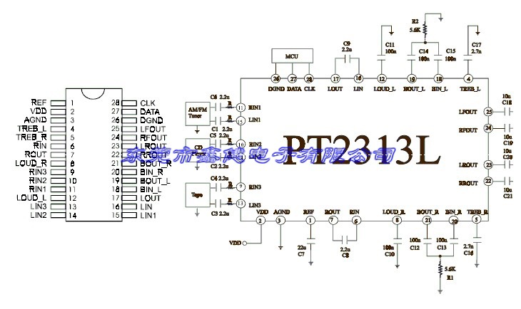 pt7313e电路图图片