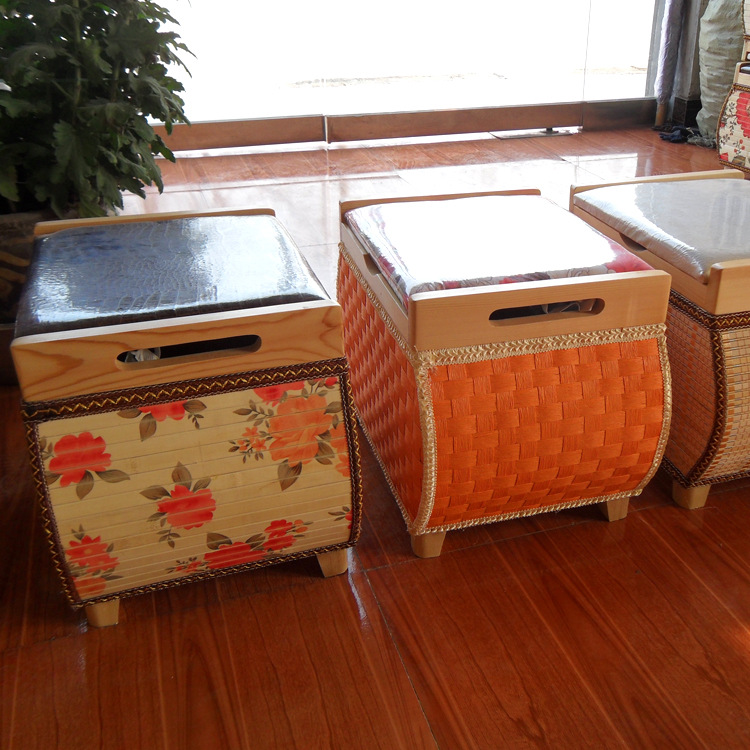 厂家供应优质纸藤换鞋凳